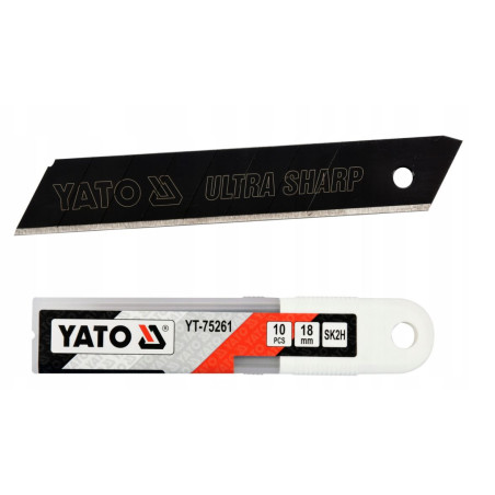 Ostrza do nożyków  18mm  10szt ULTRA SHARP  YATO